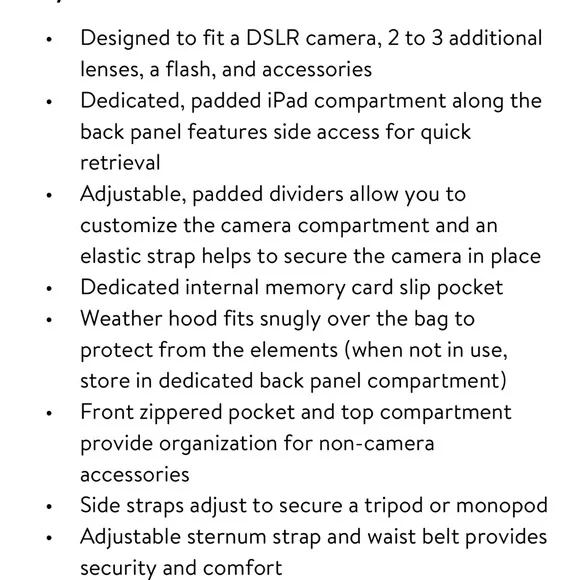 NEW CASE LOGIC Backpack Gray for DSLR Camera & iPad (CPL-108) - Picture 12 of 16